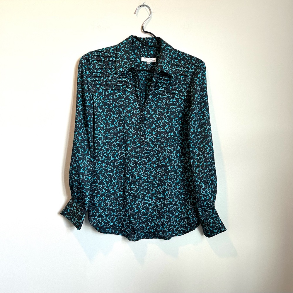 Equipment Femme Silk Floral Blouse XS